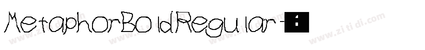 MetaphorBold Regular字体转换